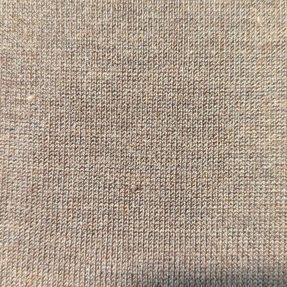 Judith Hart Brown Wide Ribbed Hem and Sleeved Silk Blend Cardigan Women's Sz L - Picture 6 of 8